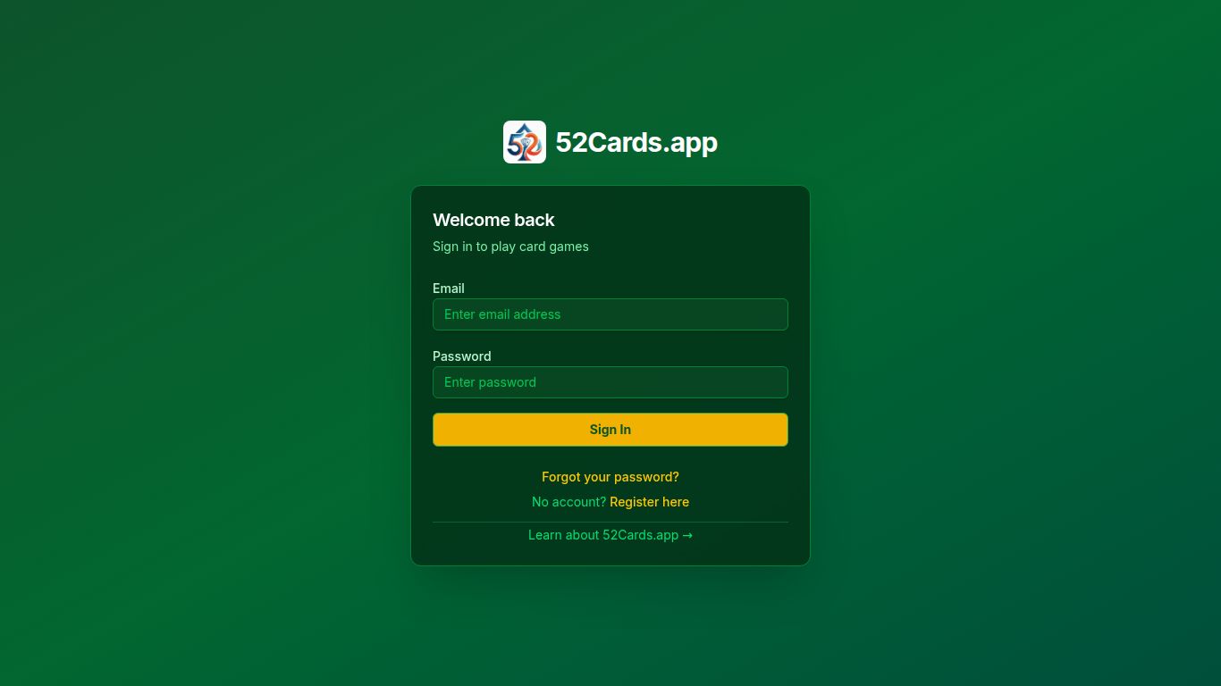 52Cards.app screenshot